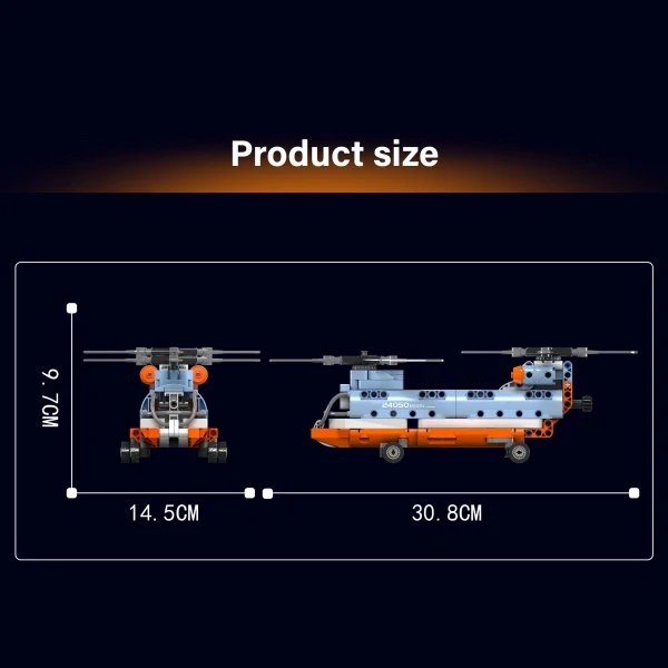 Přepravní helikoptéra Mould King 24050