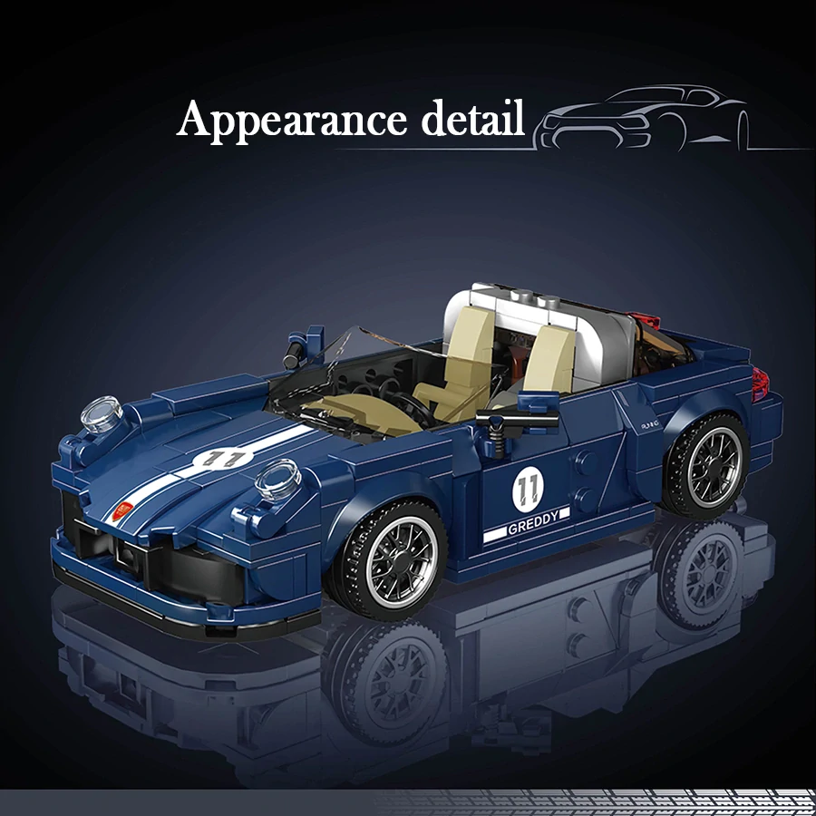 Stavebnice Porsche 911 Targa Mould King 27040