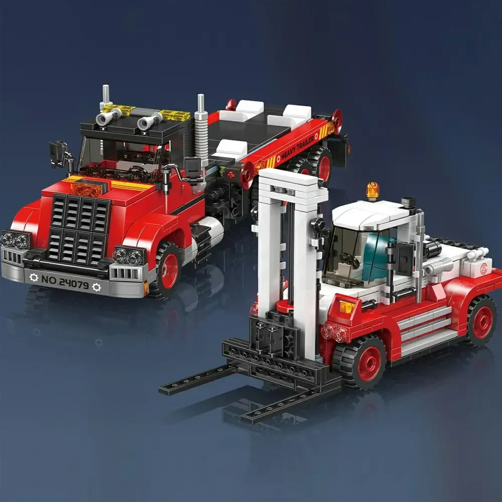 Náklaďák s vysokozdviždným vozíkem Mould King 24079