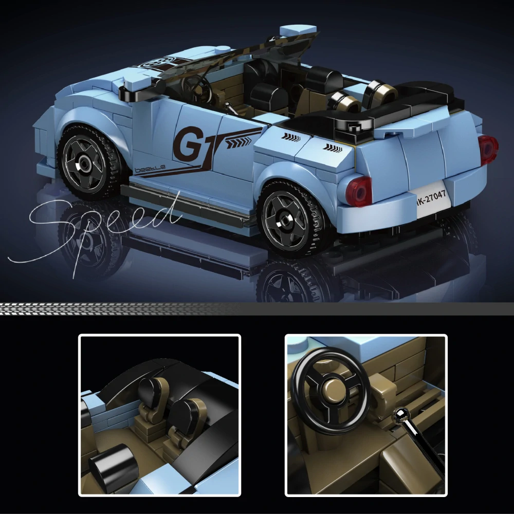 Stavebnice Volkswagen Beetle GT Kabrio Mould King 27047