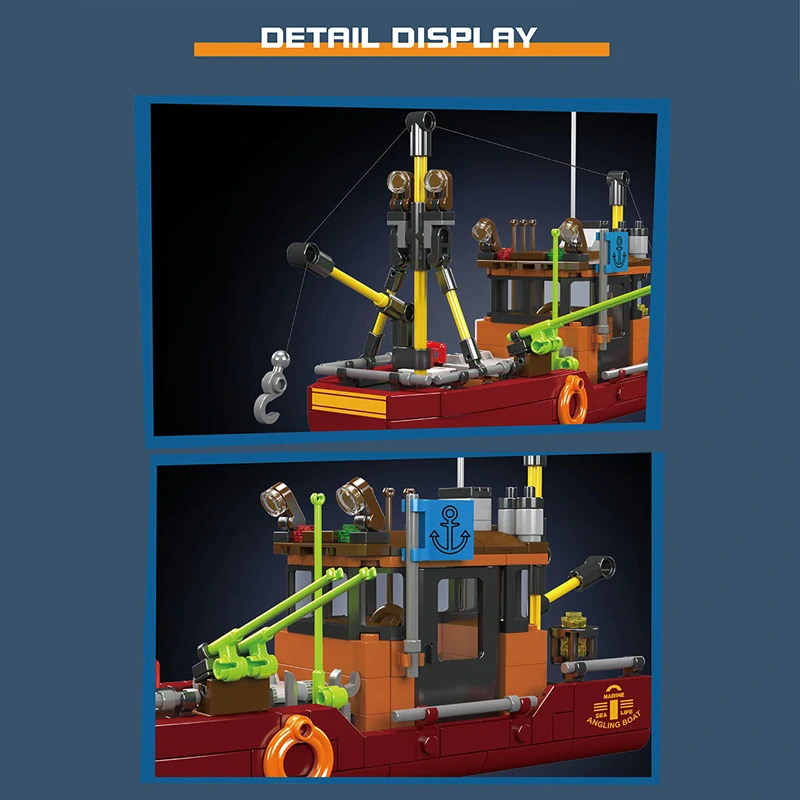 Rybářský člun Mould King 10135