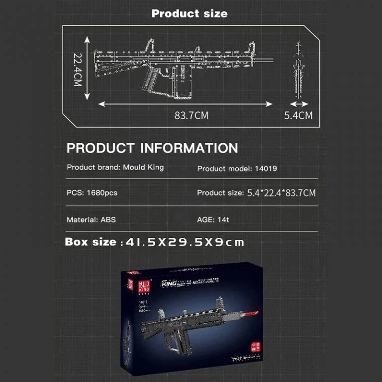 MPSAA-12 Automatická brokovnice Mould King 14019