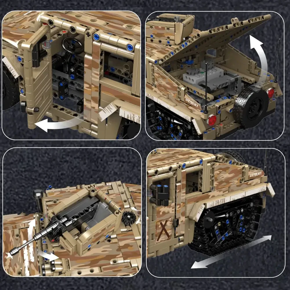 RC Armádní Hummer Mould King 20047